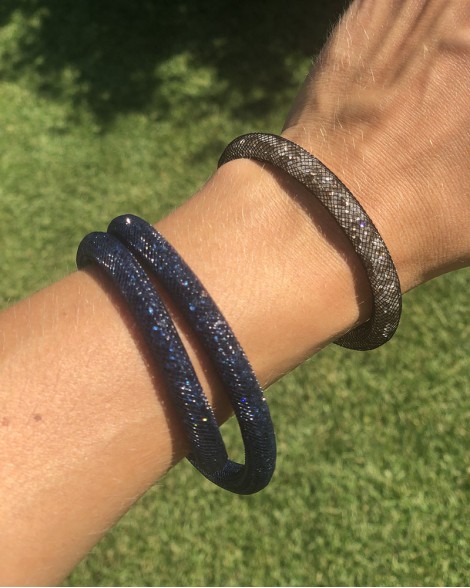 Náramek Swarovski STARDUST šedý